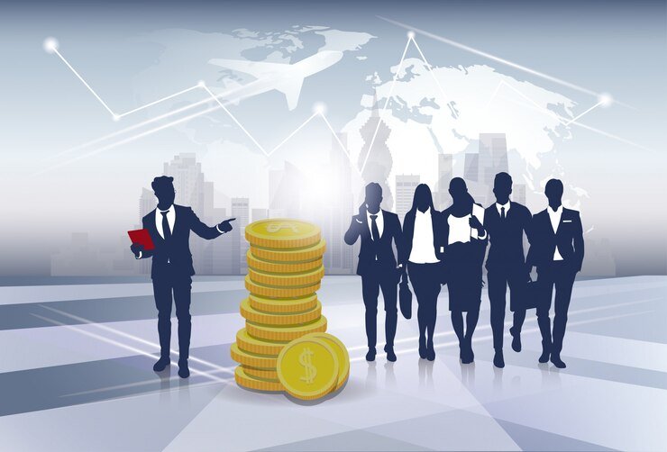 silhouette business people team success finance money wealth 48369 12305